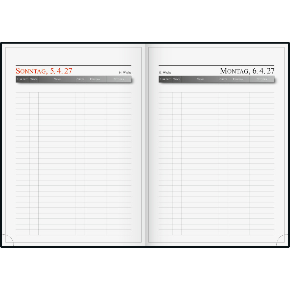 notizbuch, kalender, tagebuch, doppelseiten, epochs-format