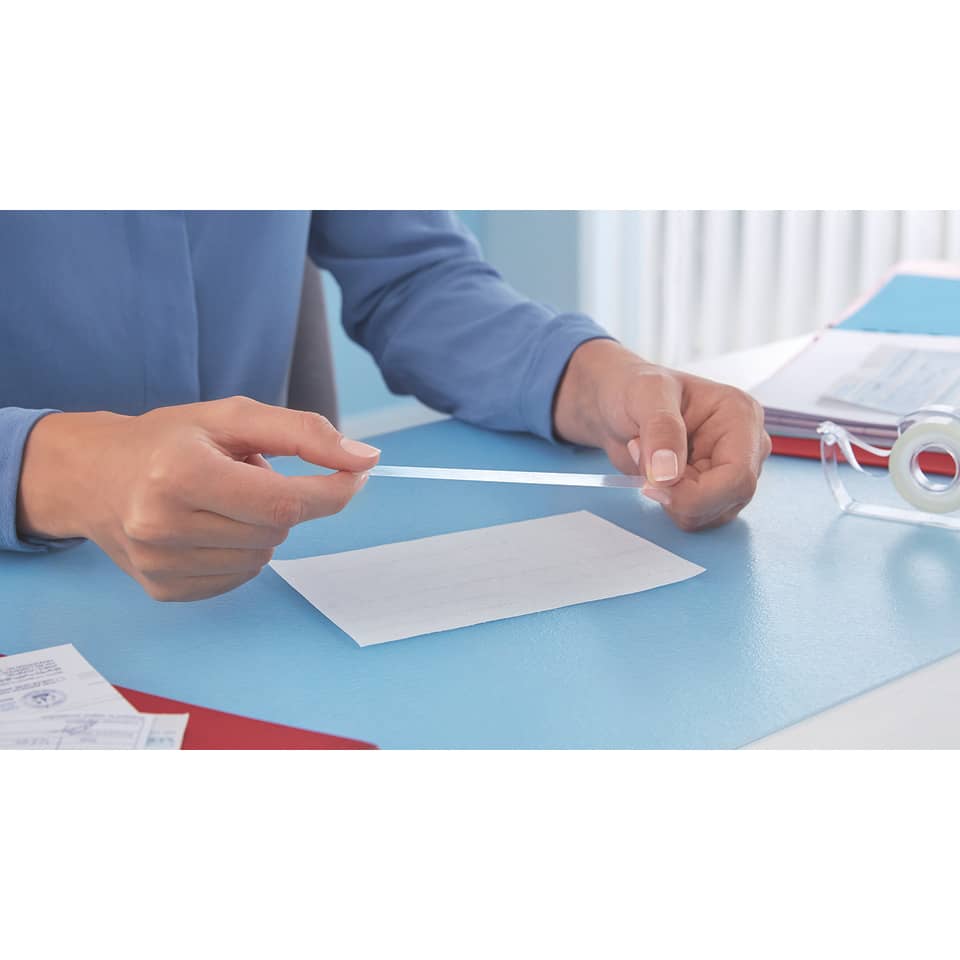 Klebeband, Transparentband, ArbeitsSzene, Papierstück, Schreibtisch
