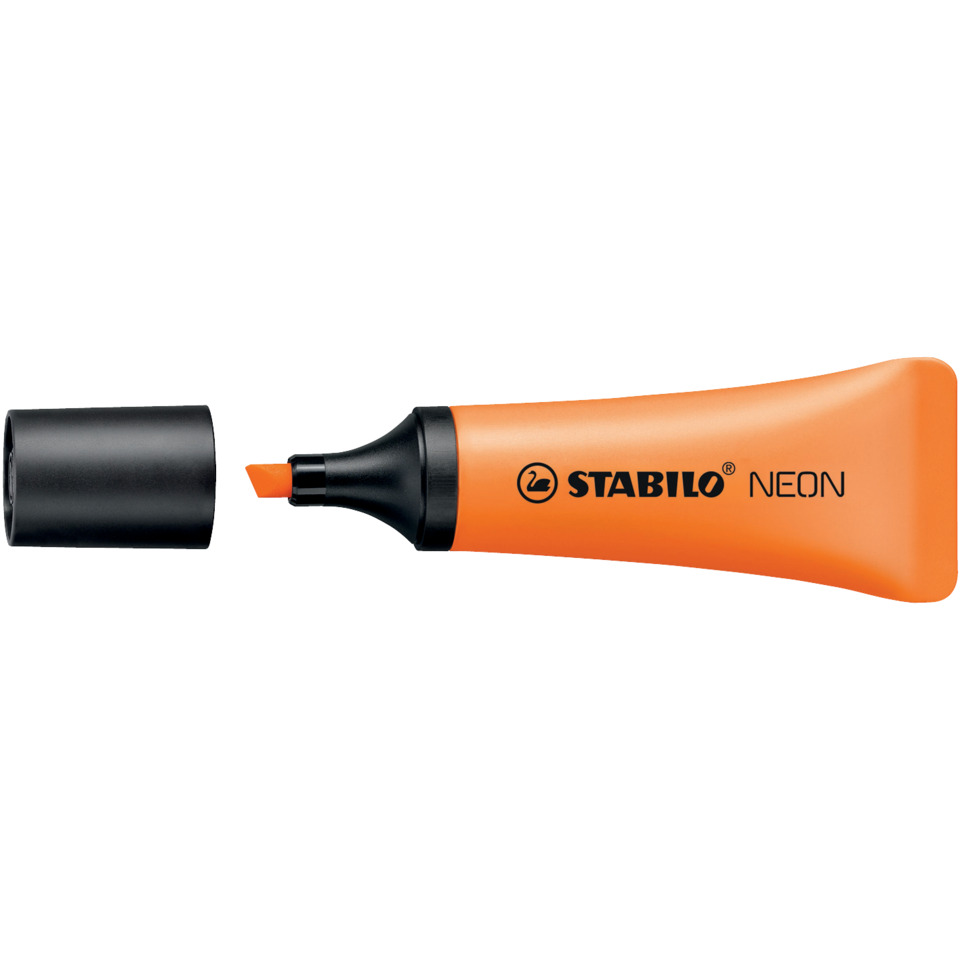 Marker, Wachsstift, Orange, Stabilo, Neon