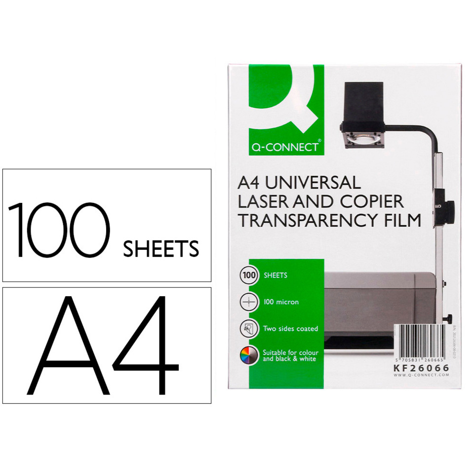 A4, Laser, Kopierer, Transparenzfolie, Blätter