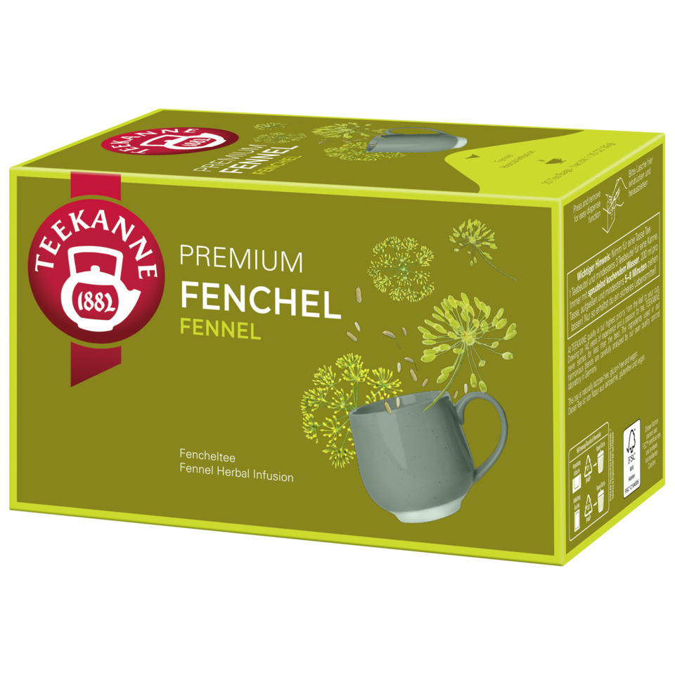 Fencheltee, Fenchel, Kräutertee, Infusion, Kaffeetassen-Illustration