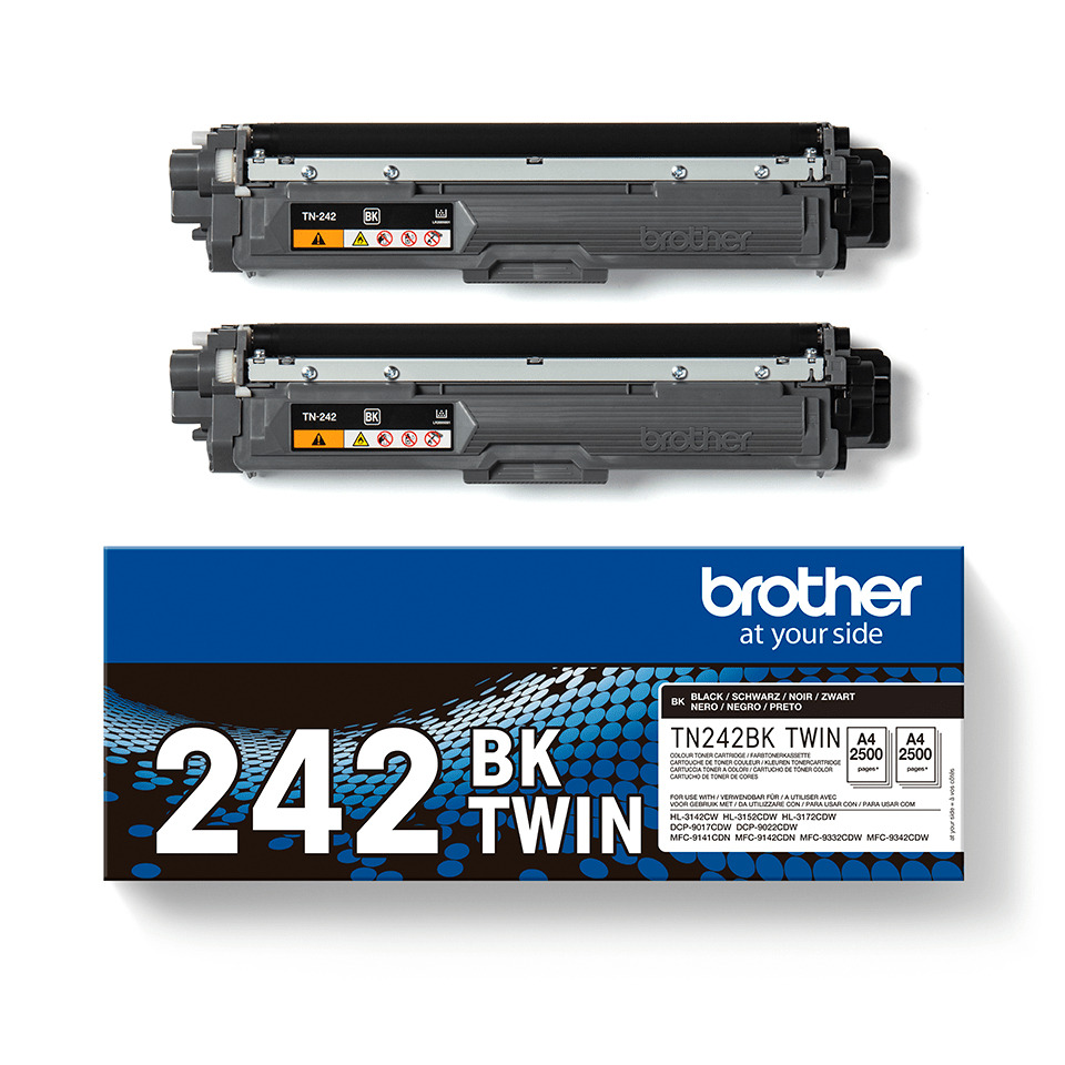 Tonerpatrone, BK Twin, TN242BK, A4, Brother Box, Toner, Tonerpatrone, BK Twin, 242 BK, Brüher