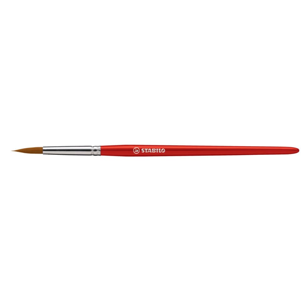 Pinsel, Kunstpinsel, Roter Griffel, Nasspinsel, Kunstbedarf