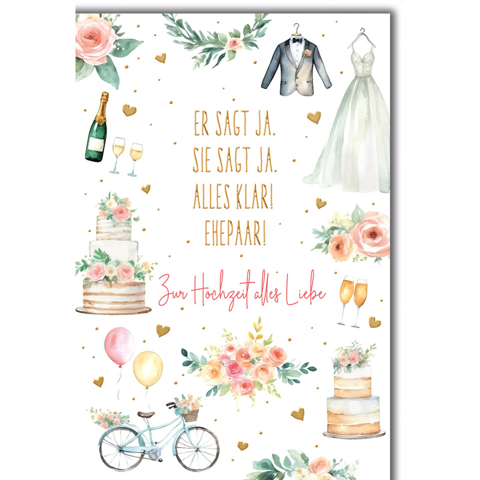 hochzeit, kartenmotiv, floral, hochzeitsfeier, glückwunschkarte