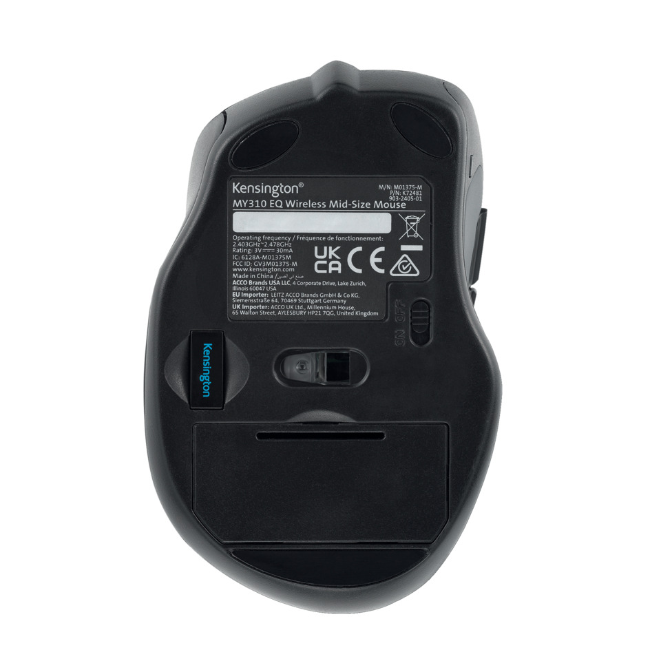 Maus, Wireless, USB, Kensington, Midi-Sizada