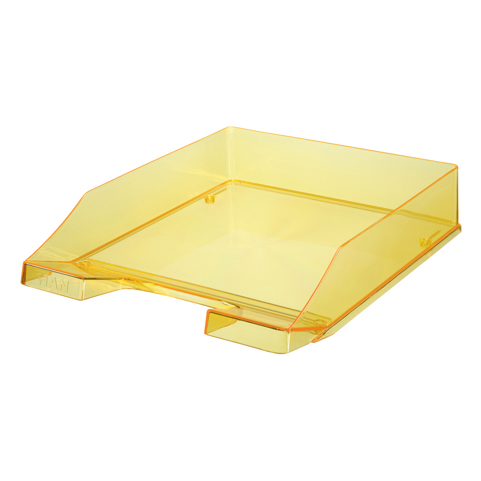 A4-Organizer, Schreibtisch-Organizer, Schubladenhalter, Transparenter Organizer, Gelb-gefärbt