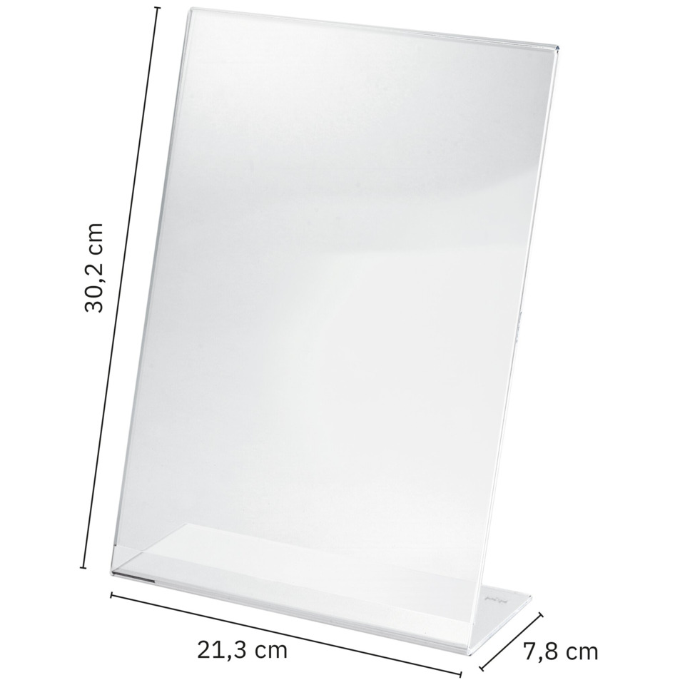 Displayständer, Acrylständer, Klare Acryl, T-förmiger Sockel, 30 cm Höhe