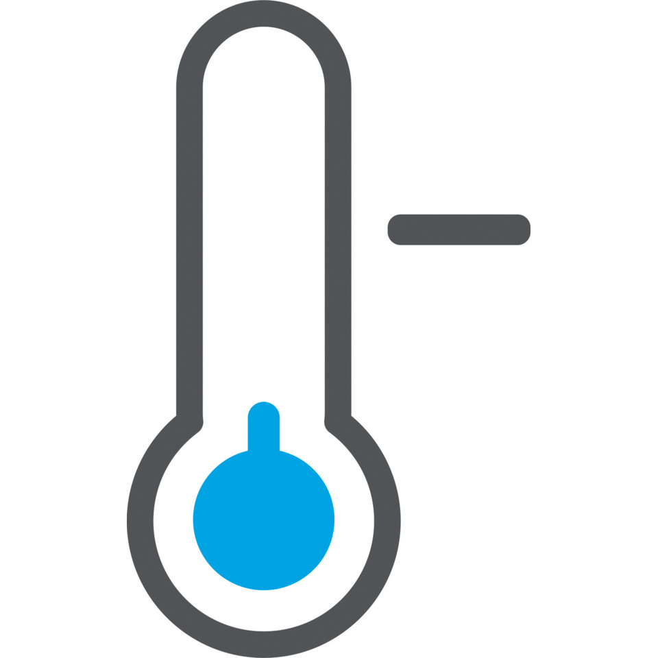 thermometer, Thermometer-Symbol, Temperatur, blauer Glaskopf, Messung