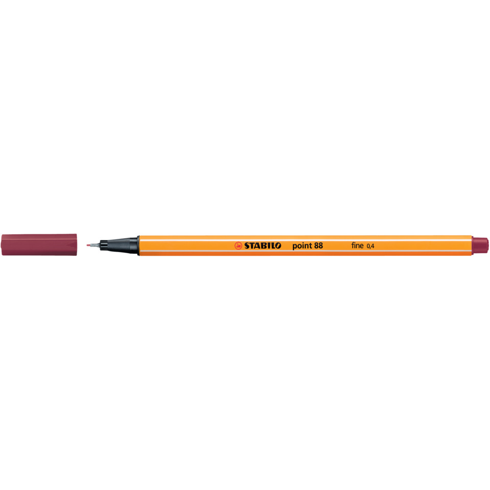 Marker, Fineliner, Orange, Stift, Stabilo point 88, Marker, Fineliner, Orange, Kappe abnehmbar, Stift