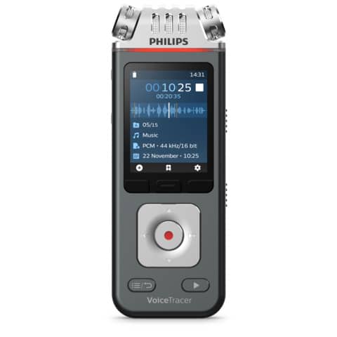 Diktiergerät Digital Voice Tracer, 8GB, anthrazit PHILIPS DVT8115