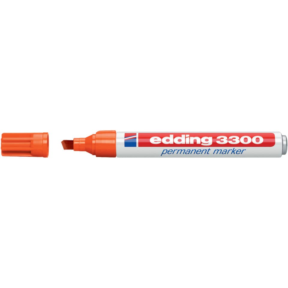 Permanentmarker 3300, Keilspitze, nachfüllbar, 1-5mm, orange EDDING 4-3300006