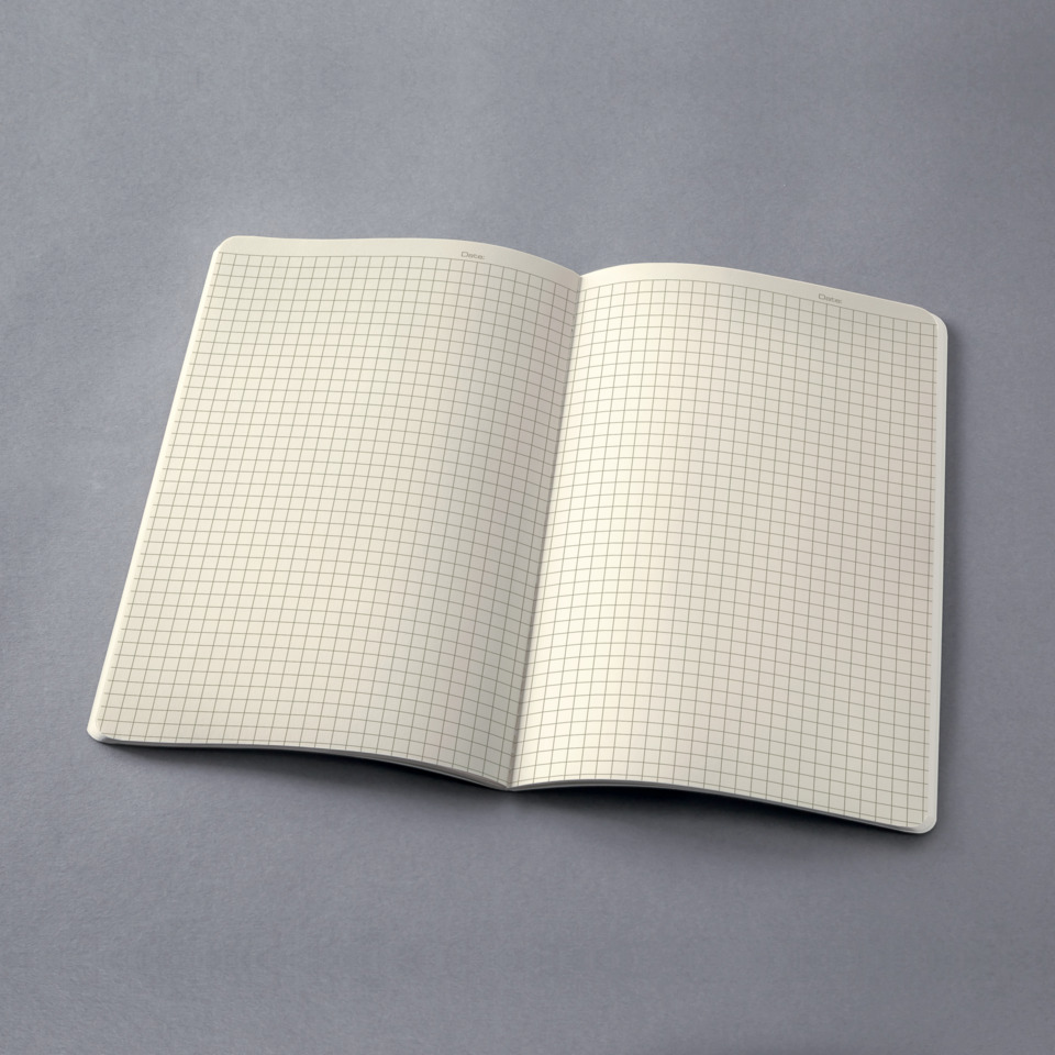 Notizbuch, Gitterpapier, Offen, Kompakt, Papier, Notizbuch, Gitterpapier, A4, Kugelschreiberkompatibel, Leicht