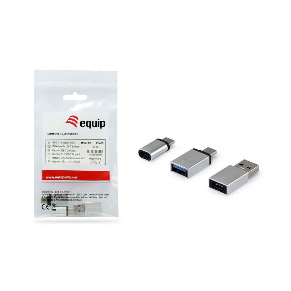 USB-C Adapter, OTG Adapter, USB 3.0, Metall, Verpackung