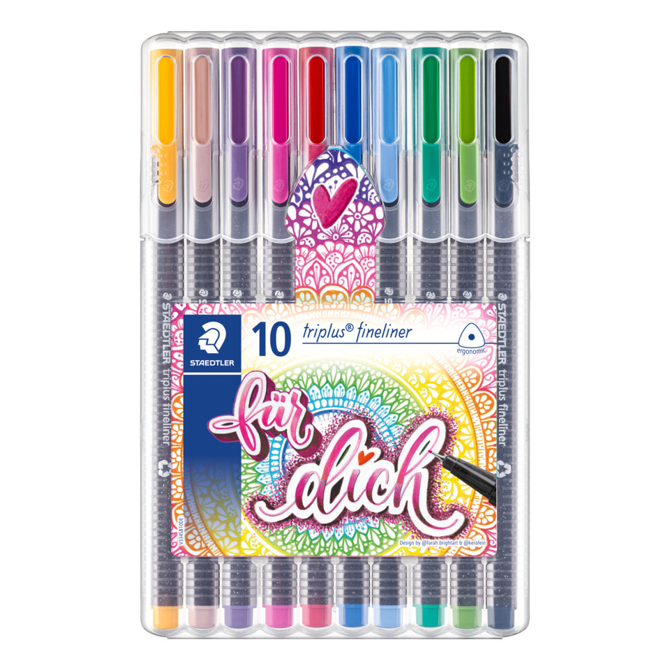 Stifte, Filzstift, 10er Set, Klarer Marker, Fineliner