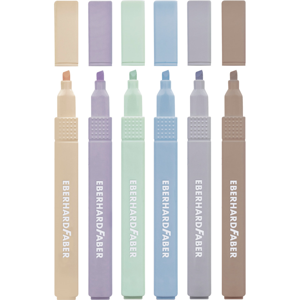 highlighter, stiftmarkierer, pastell, mehrfarbig, satz