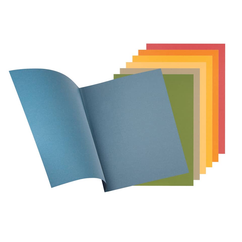 bunte farbige blätter, papierbogen, notizbuchseite, variierende farben, fächer von farbpapier