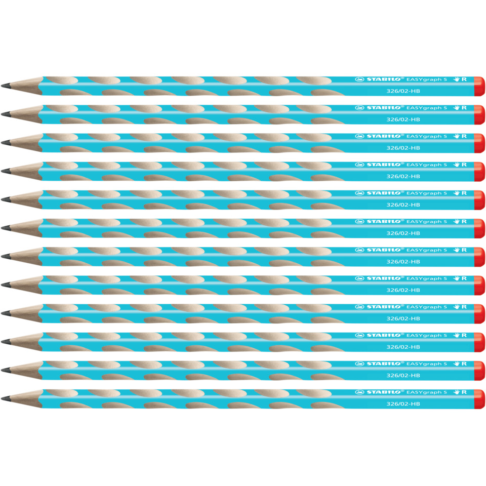 Bleistift, HB Graphit, Holzbleistift, blauer Schaft, Radierbleichender Stift
