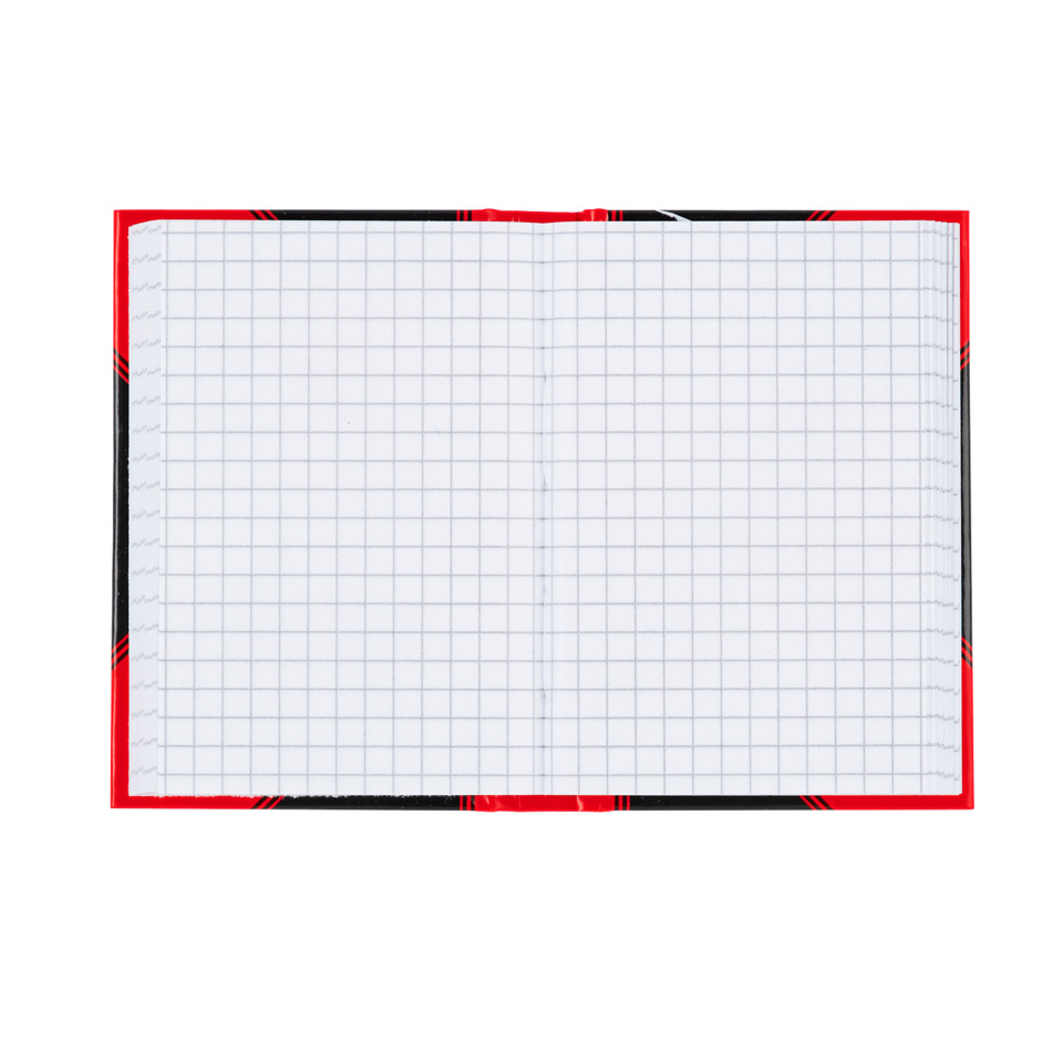 Notizheft, Spiralblock, Gitterpapier, Roter Rand, Tafelpapier