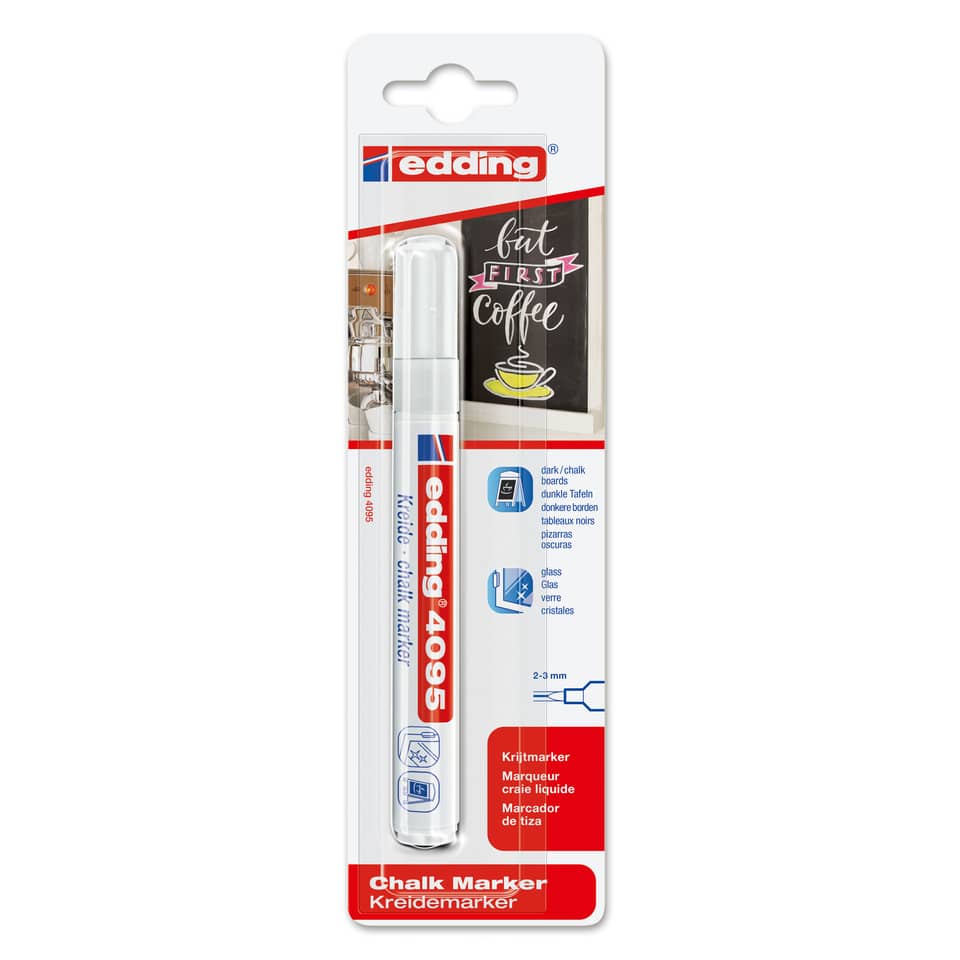 Kreidemarker, Kreidemarker, 2–3 mm, Chalk Marker, Edding 405S