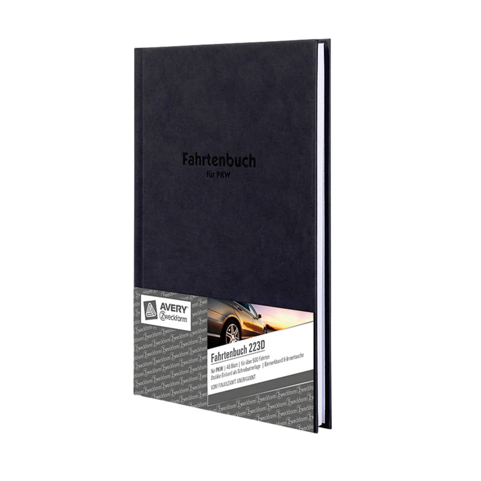 Fahrtenbuch, Notizbuch, PKW, Avery, Fahrtenbuch 223D