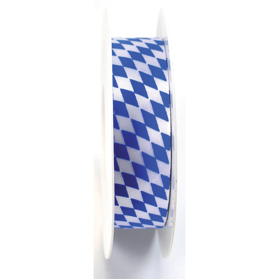 Ribbons, Webband, Textile ribbon, Blue white pattern, Geometric pattern