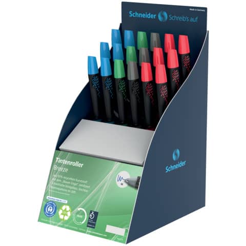 Tintenroller Breeze, im Display sortiert SCHNEIDER 306181