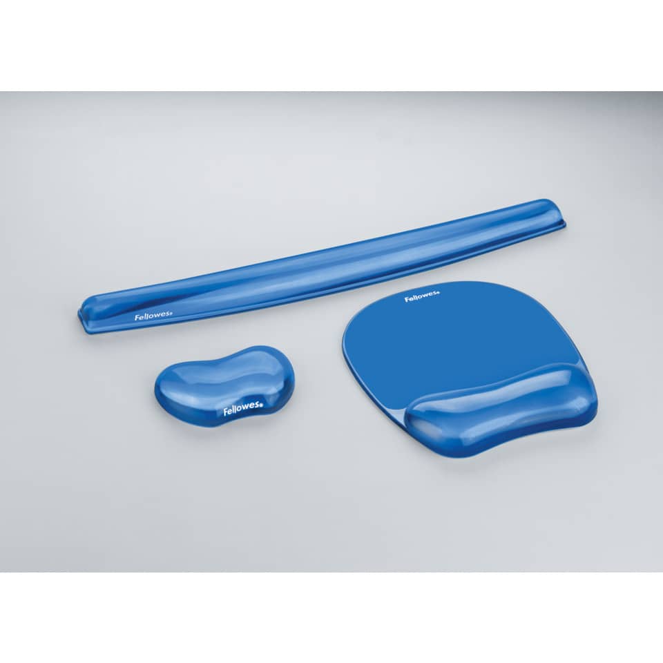 blue, handheld, set, gel pad, ergonomic