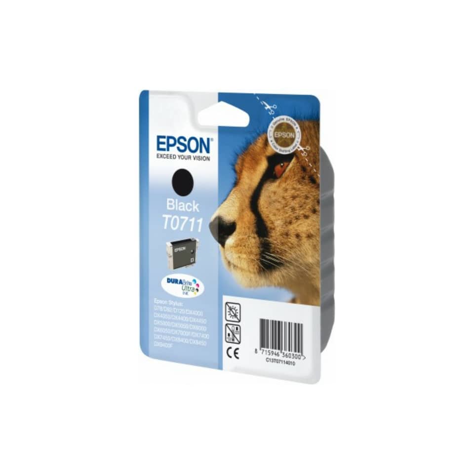 Tintenpatrone, T0711, Epson, Schwarz, Druckerpatrone
