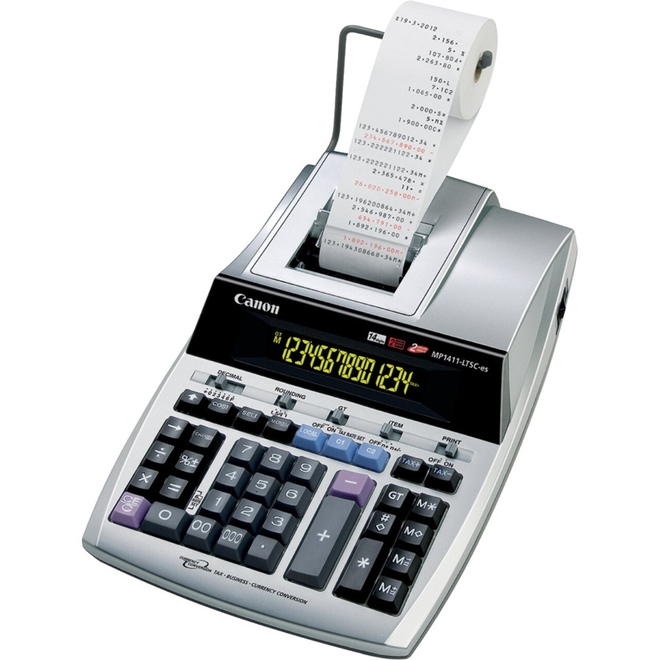 Kassenschax, Kassenrechner, Rechenmaschine, Taschenrechner, Belegausdruck