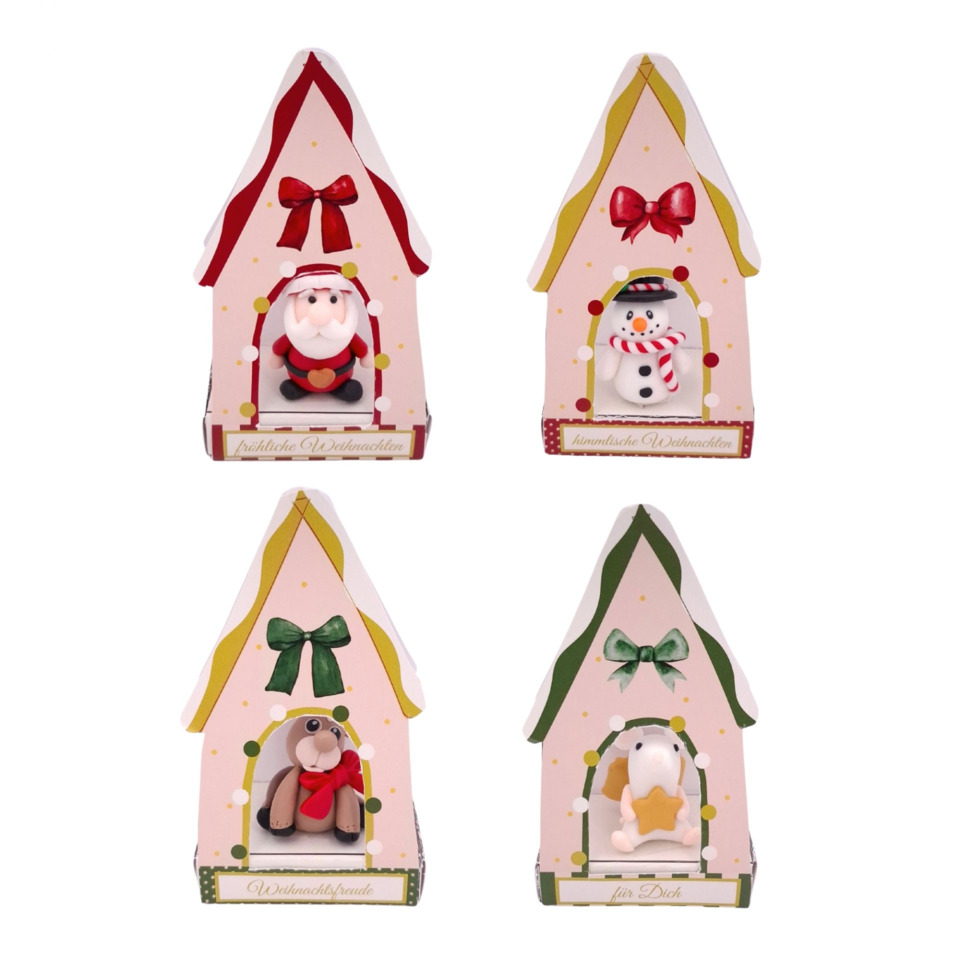 weihnachtsdorf, figuren, holzfiguren, verschiedene farben