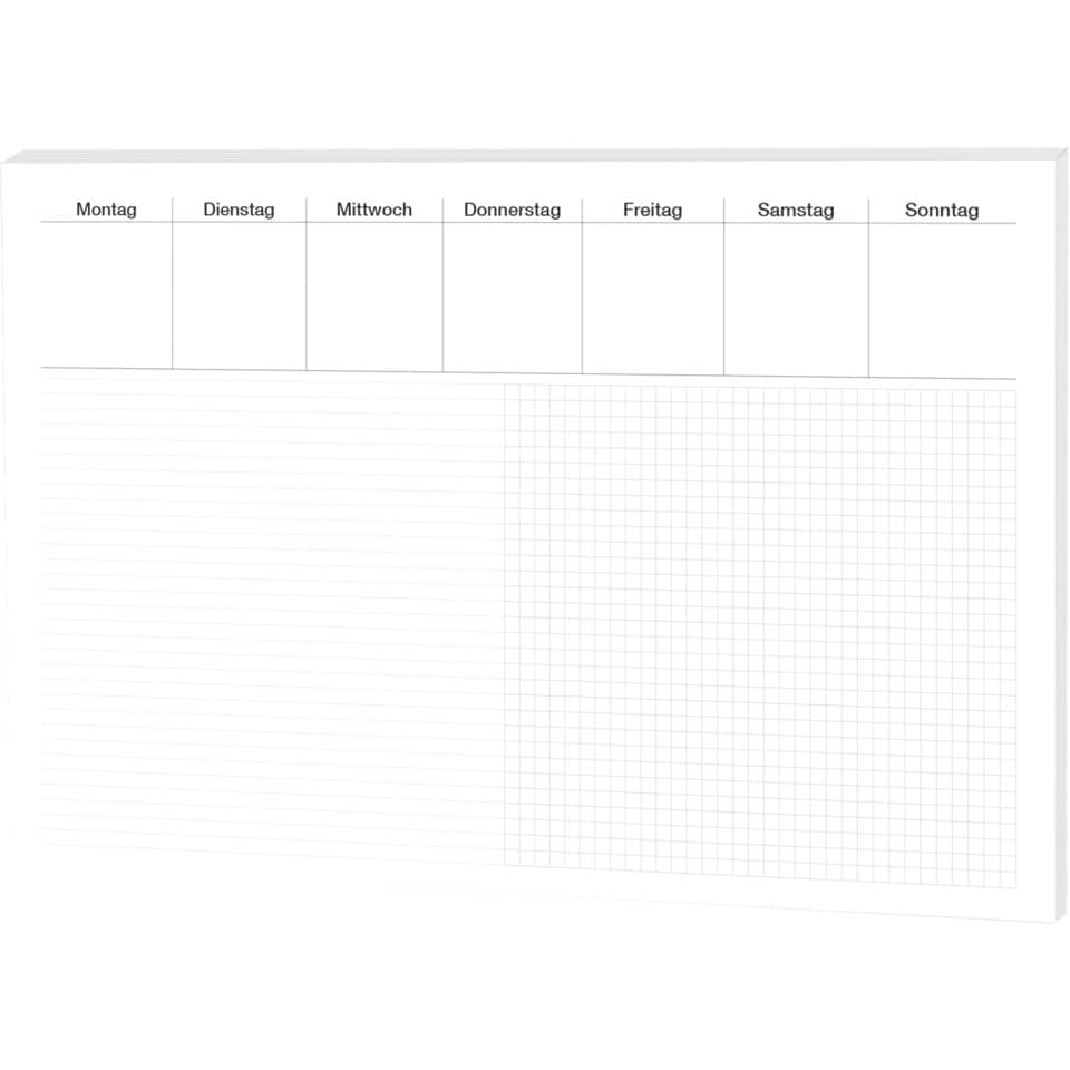 Whiteboard, Tagesplaner, Notizblock, Gitterlayout, Wöchentlicher Plan