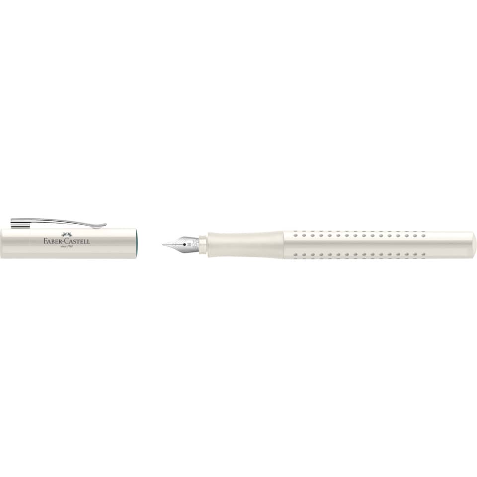 Füllfederhalter, Nib, Kappe, Metall, Cremefarben