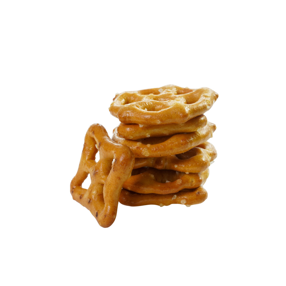 Pretzel, Salzig, Stapel, Mini, Snack