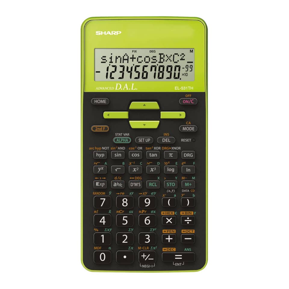 calculator, scientific, graphing, handheld, green