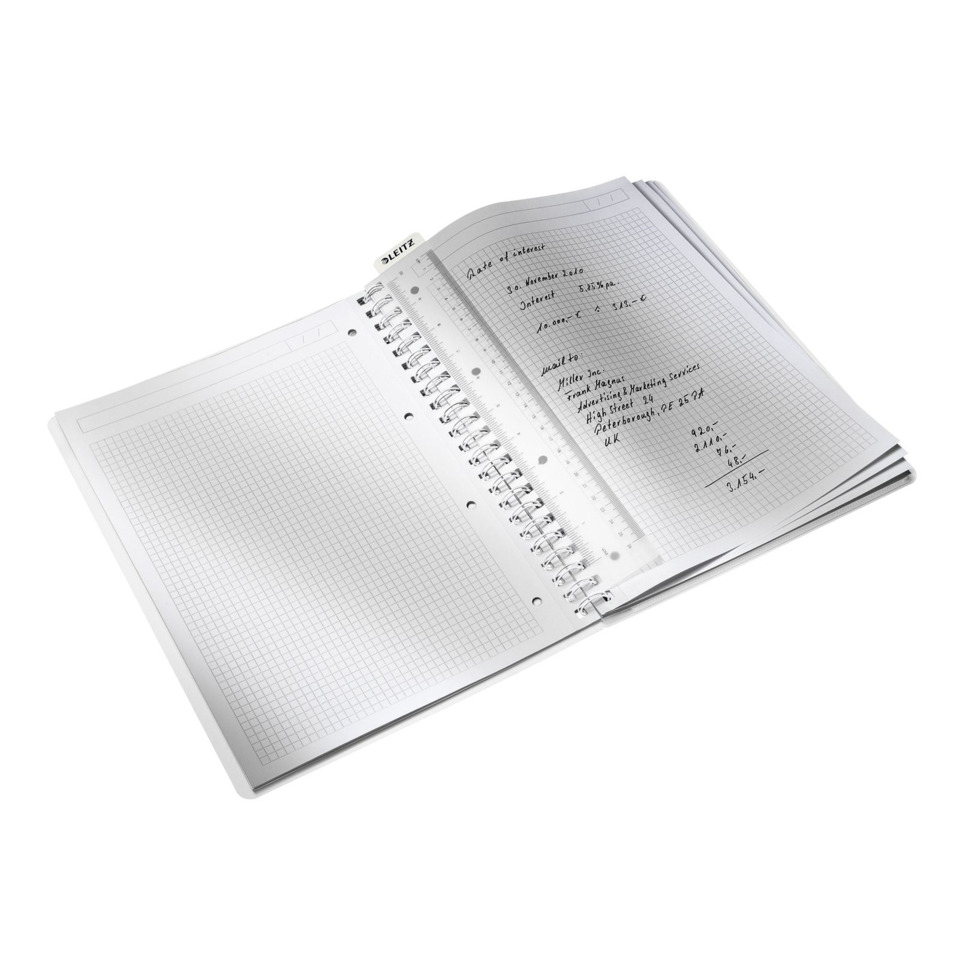 Notizblock, Spiralblock, Linienraster, Kalkulation, Gitternetz, Notizbuch, Spiralblock, liniertes Papier, Karo-Papier, Maßstab