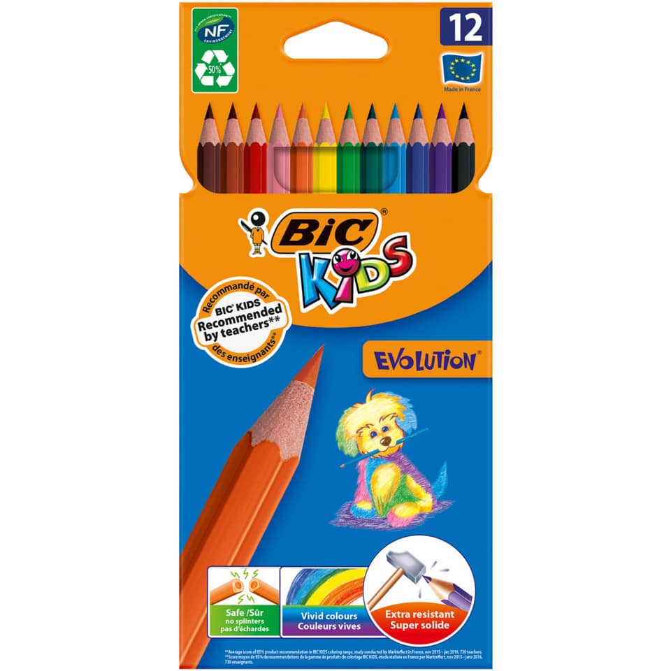 Buntstifte, Farbstifte, 12er Set, Holzstifte, Kinderzeichnung