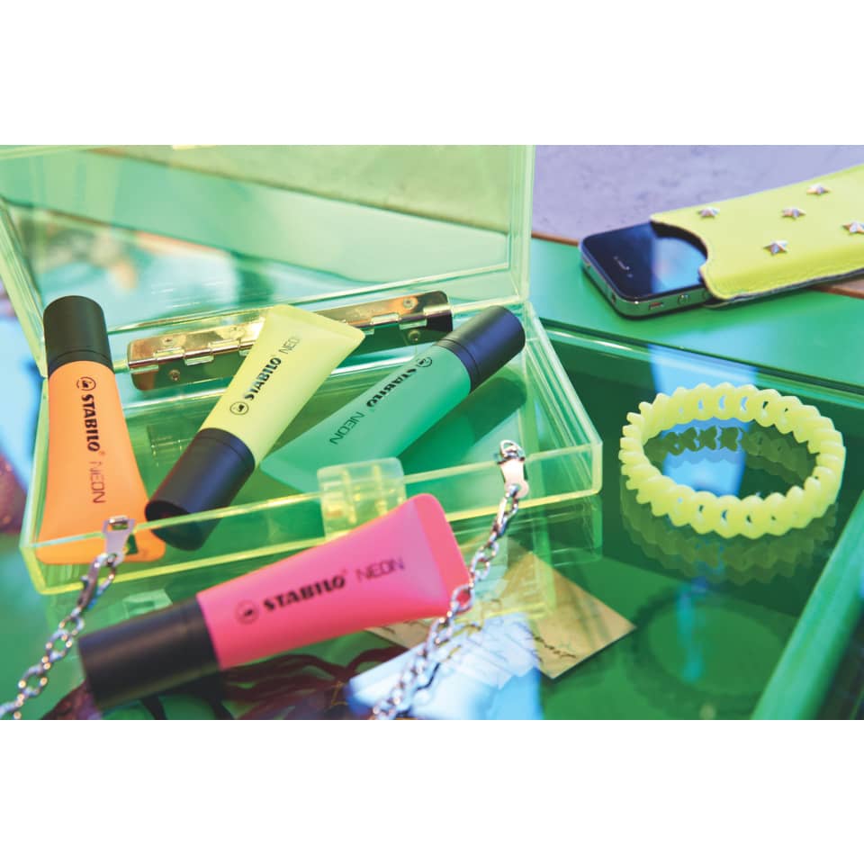 Lippenbalsam, Highlighter, Neonfarben, Schlüsselanhänger, Armband