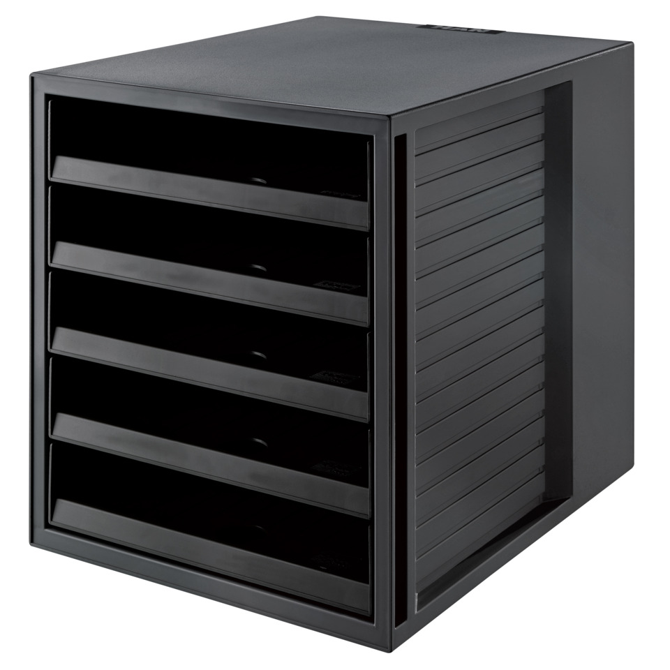 Werkzeugschrank, Schubladenunterschrank, Metallschrank, Schwarz, Mehrfachschublade