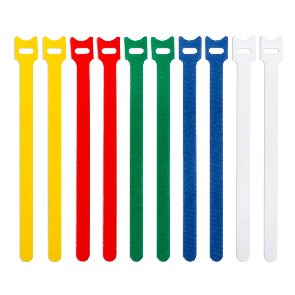 Kabelbinder mit Schlaufe 10ST 12x200mm sortiert Q-CONNECT KF19095