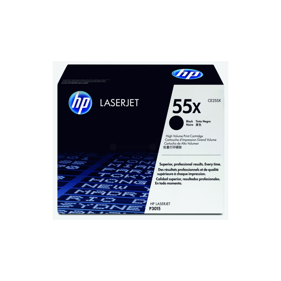 LaserJet, Tintenpatrone, Schwarz, 55x, HP