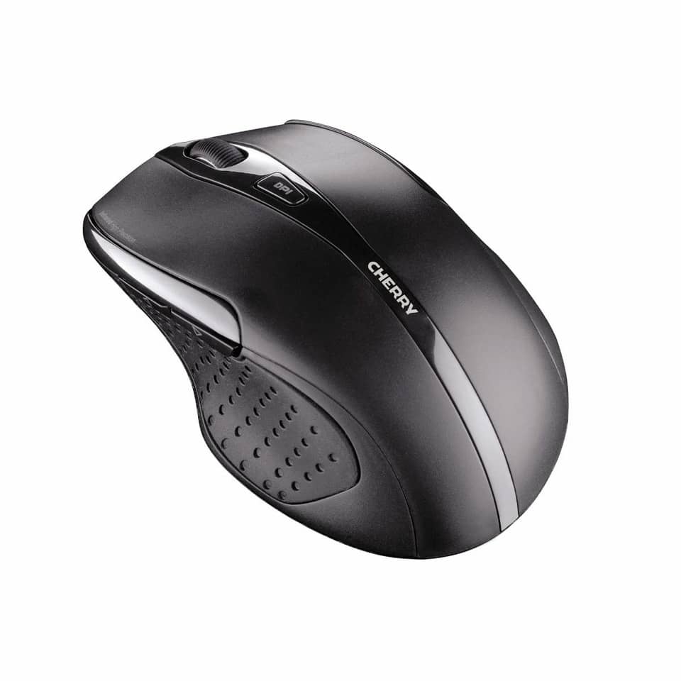 Maus, Drahtlos, Ergonomisch, Schwarz, Scrollrad