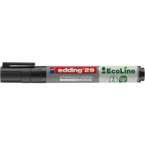 Whiteboardmarker EcoLine, 1,5-5mm, Keilspitze, schwarz EDDING 4-29001