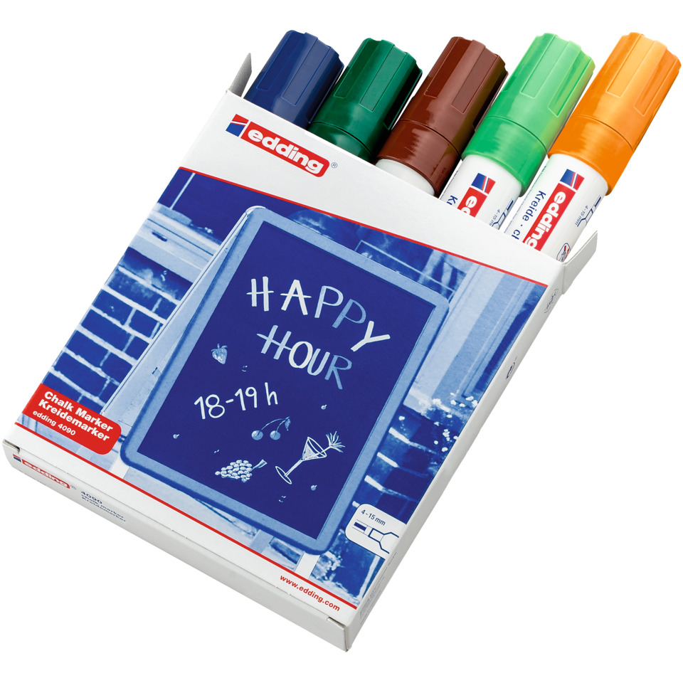 Marker, Kreidemarker, Textmarker, Mehrfarbig, Schultafel