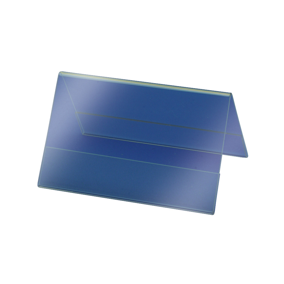 stehtisch, Tischplattenhalter, Glasplatte, transparent-blau, Kartenhalter