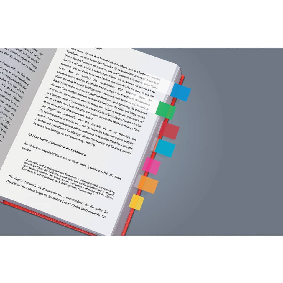 Notizbuch, Leseheft, Farbmarkierung, Buchseiten, Tab-Stifte