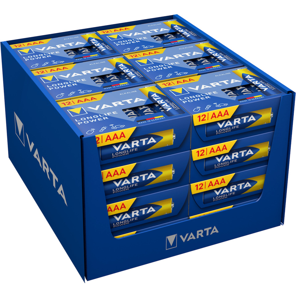 Batterien, AA-Batterien, VARTA, Alkaline, Packung