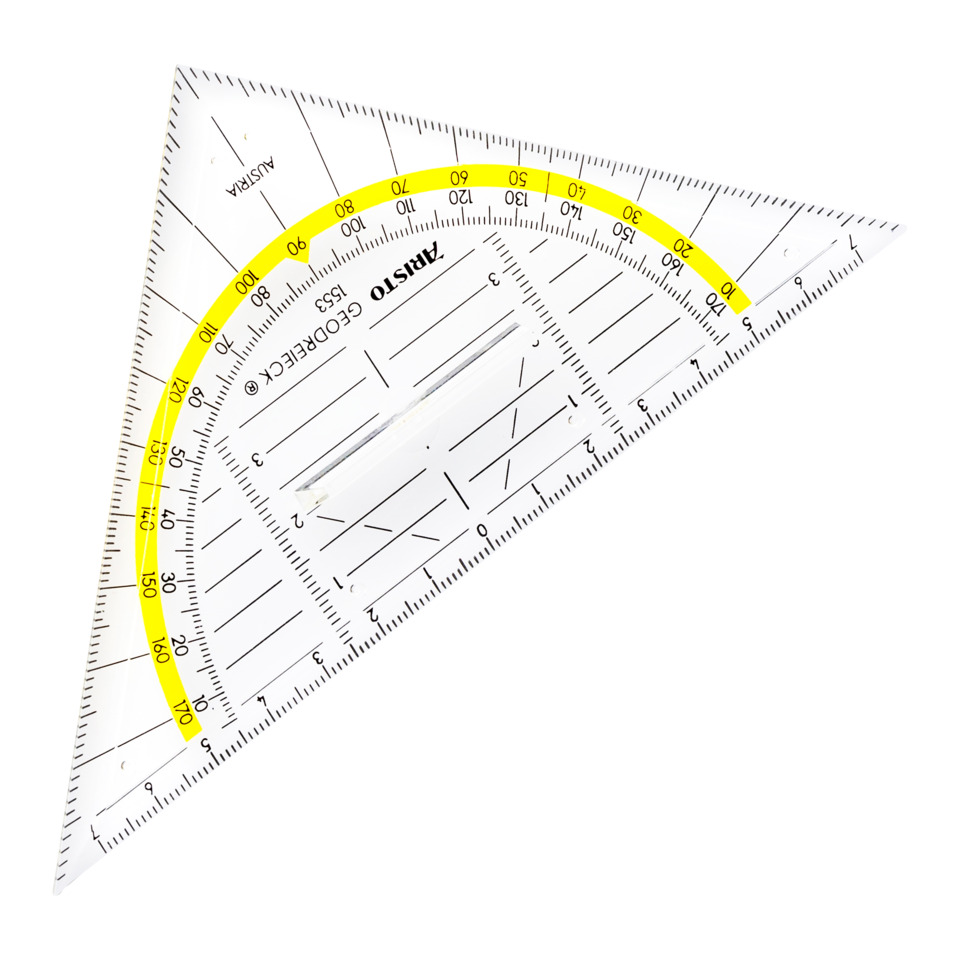 Geometrisches Lineal, Protractor, Schablone, Kunststoff, Messinstrument