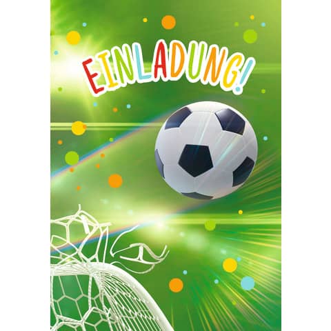 Einladung Kinder 6 Stück KOMMA³ 50-022