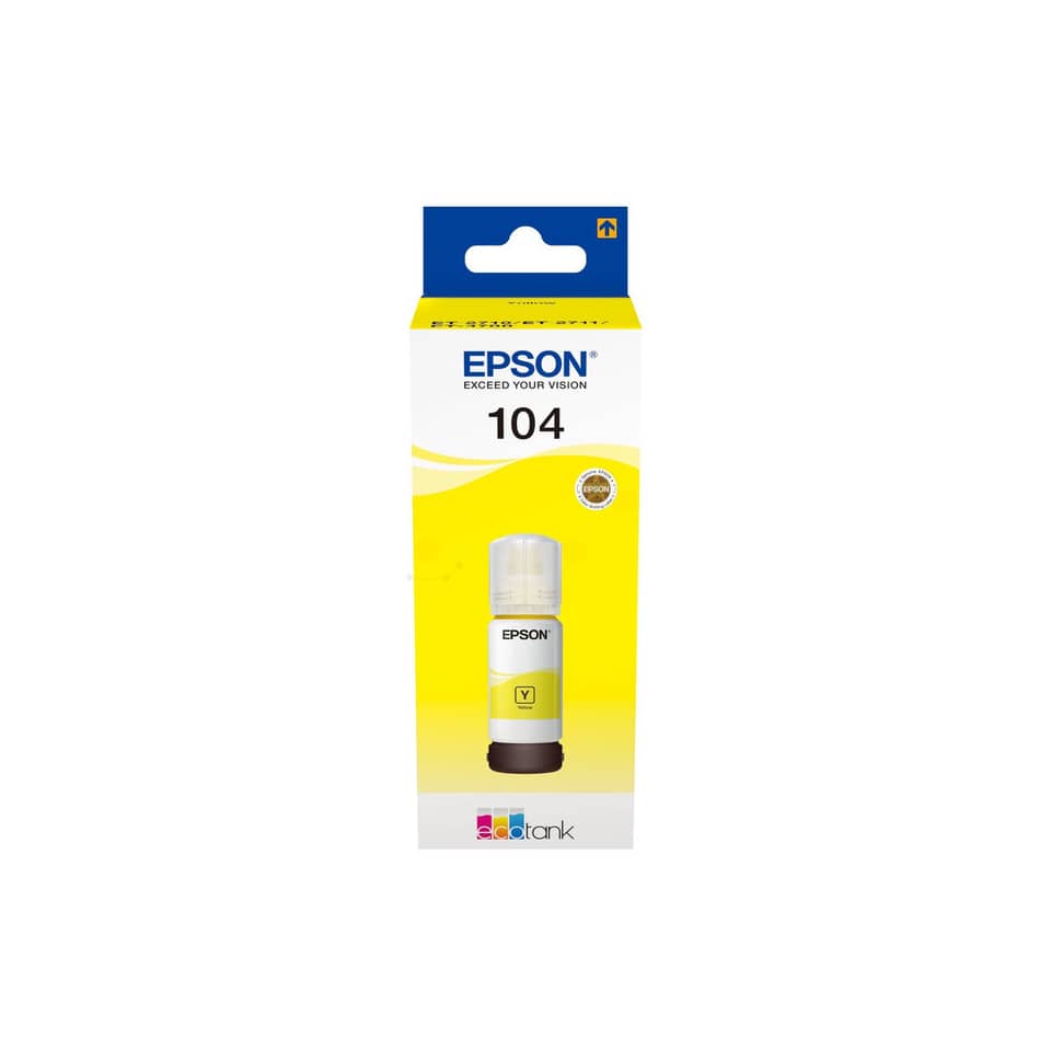 Tintenpatrone, Epson 104, Farbpatrone, Druckerpatrone, Gelbshade