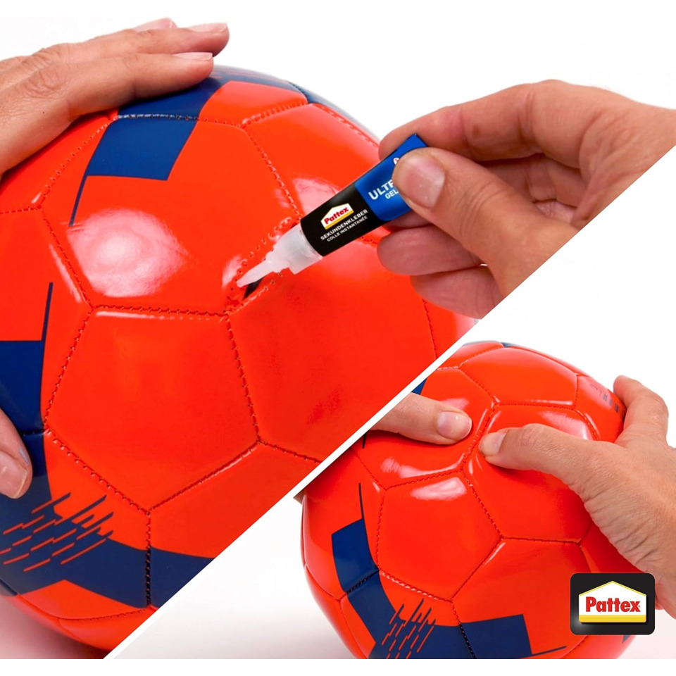 Fußball, Gummi, Kleber, Schaumstoff, Rot-orange